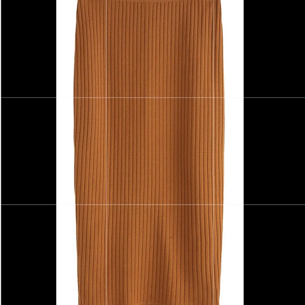 Cognac pencil skirt, xl (but fits like a m/l)